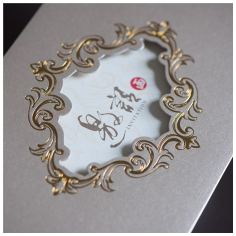 欧式花边镂空商务邀请函