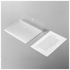 PP塑料A4文件夹（按扣式）