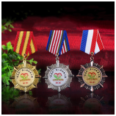 金属荣誉徽章
