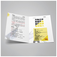 二折页传统印刷